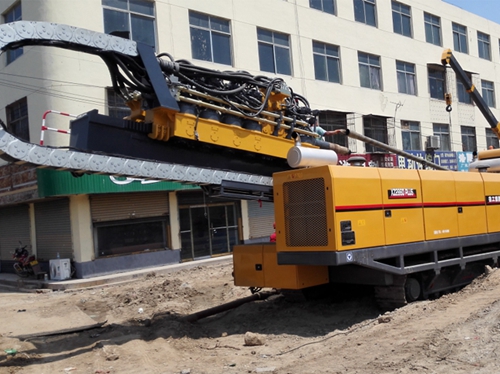 首台徐工XZ286PLUS水平(píng)定向鑽機初戰(zhàn)告捷
